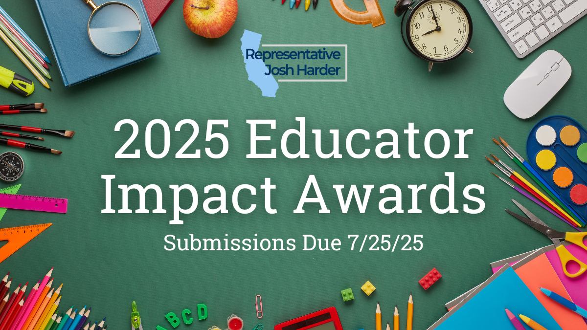 2025 Educator Impact Awards Graphic