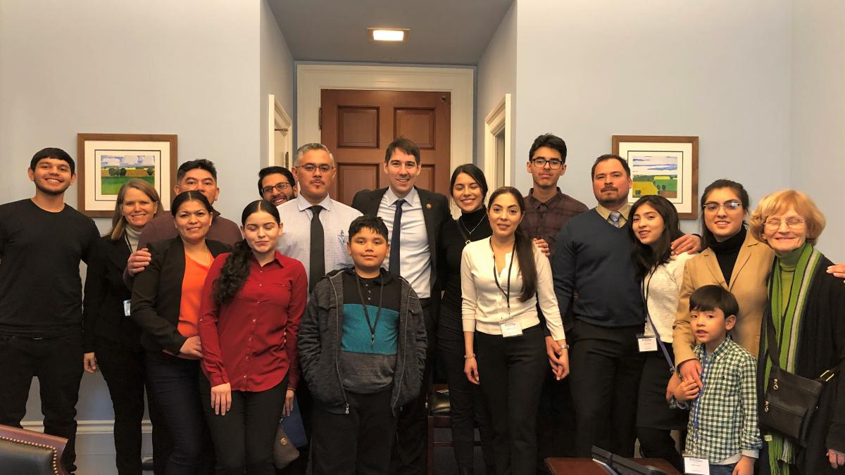 Rep. Harder with constiuents