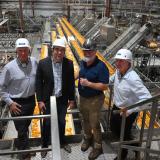 Josh Harder at Peach Cannery