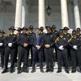 Rep. Harder with State Troopers