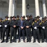 Rep. Harder with State Troopers