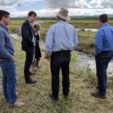 Rep. Harder with constiuents