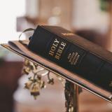 Bible blur Christ
