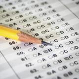 Pencil and SAT answer sheet