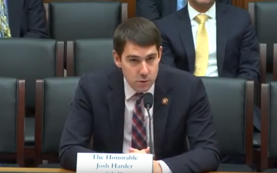 Rep. Harder Hearing clip