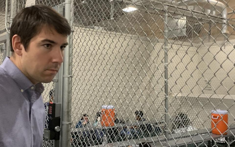 Rep. Harder and fence