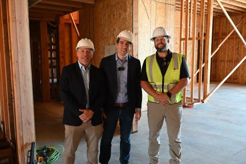 JH at housing in Tracy