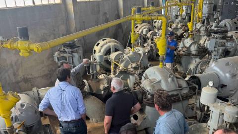 Harder tours the Wicklund Cut Pump Station and water infrastructure