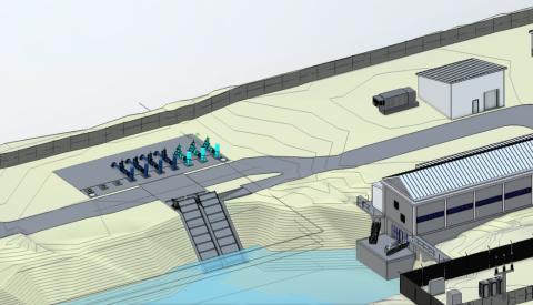 Rendering of replacement pumps and new infrastructure
