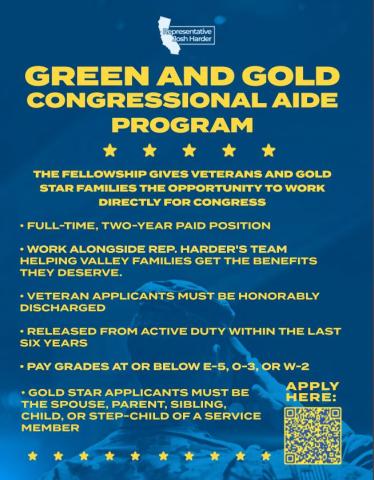 Green and Gold Program Flyer
