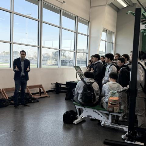 Rep. Harder with St. Mary's Football Team