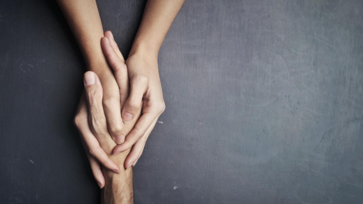 hands intertwined