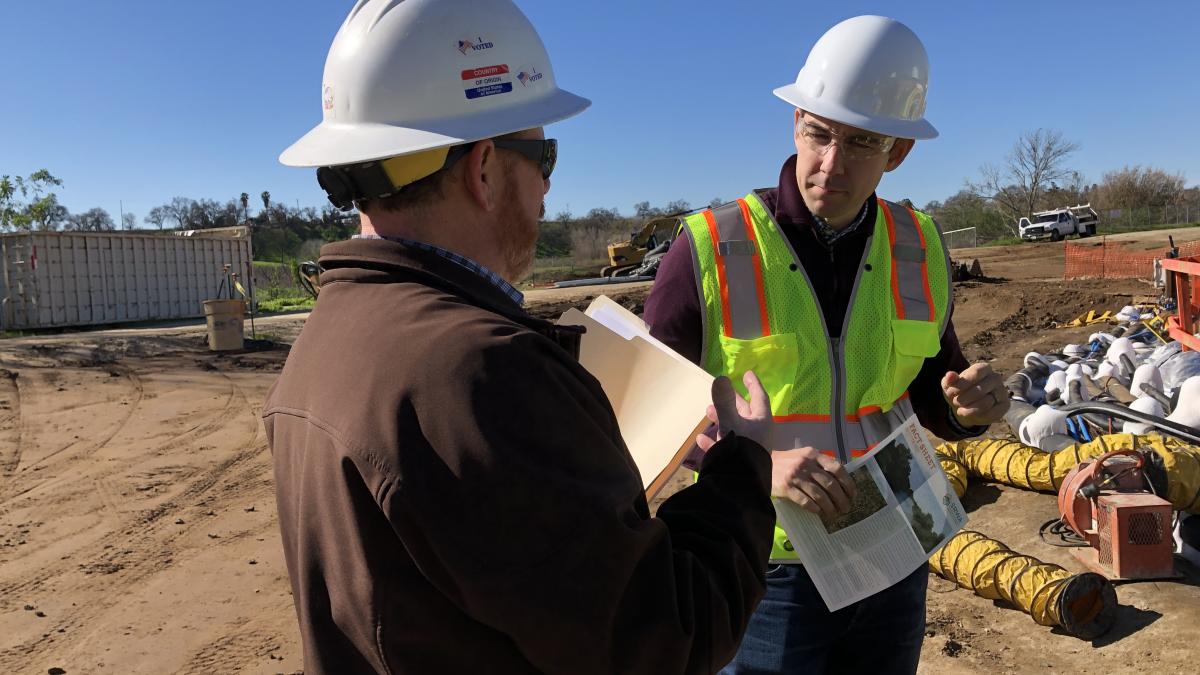 Two men in work gear