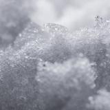 close up of snow