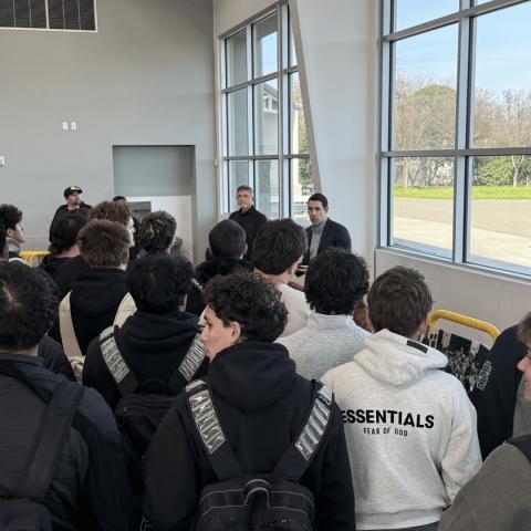 Rep. Harder with St. Mary's Football Team